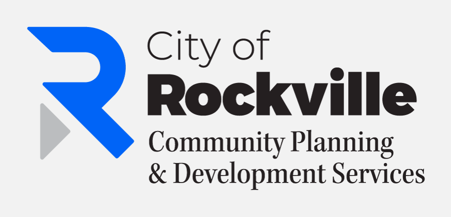 Community Planning and Development Services Department Logo Logo for the City of Rockville Community Planning & Development Services, featuring a stylized blue