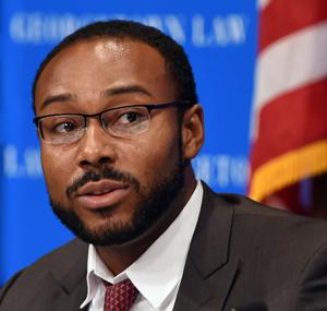 MLK Day keynote speaker Justin Hansford.