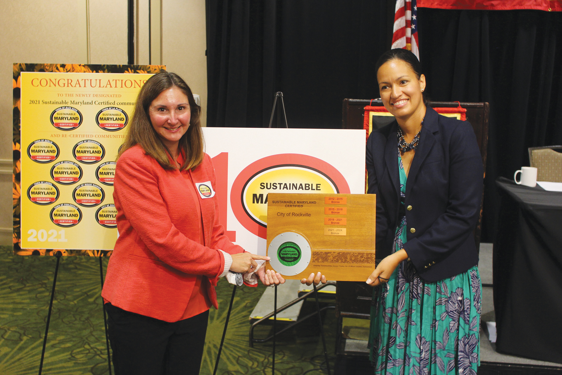 Photo of Award acceptance