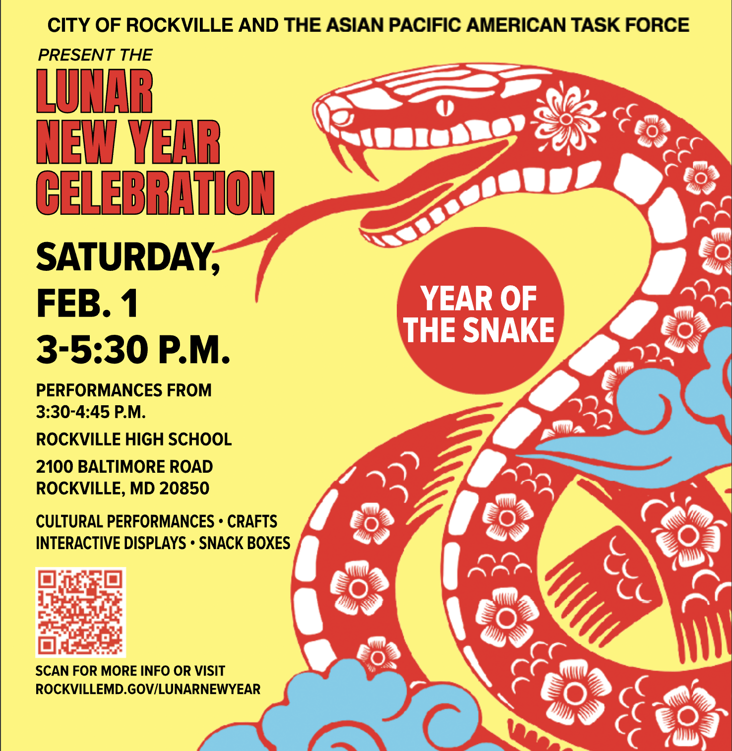 Lunar New Year Celebration 2025 Poster