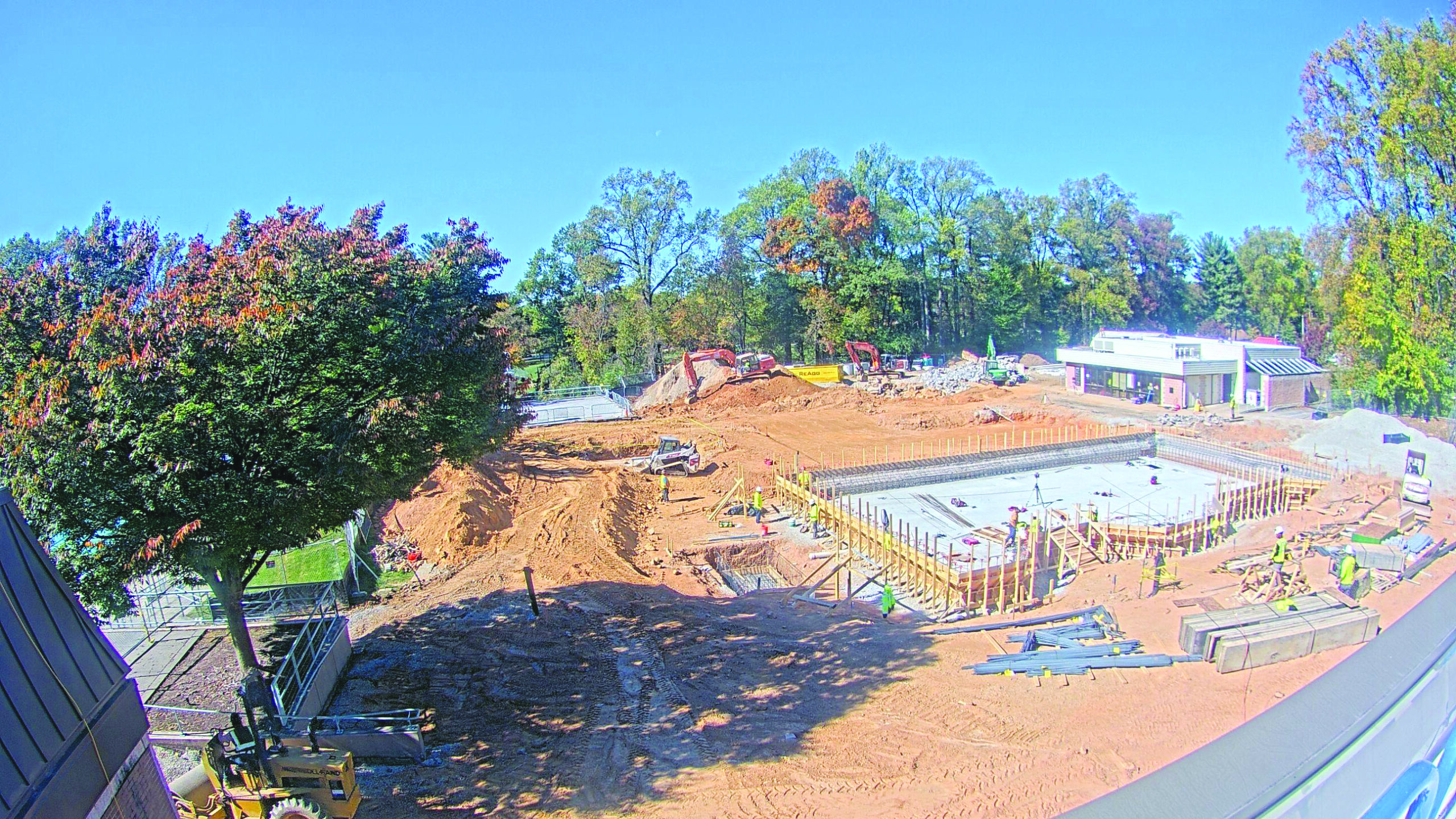 Progress photo of pool renovations at the Rockville Swim and Fitness Center