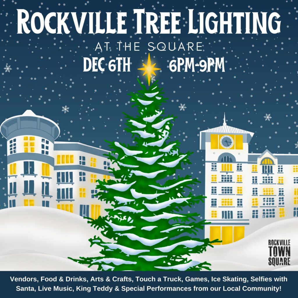 Rockville Tree Lighting at Town Square 2024 poster