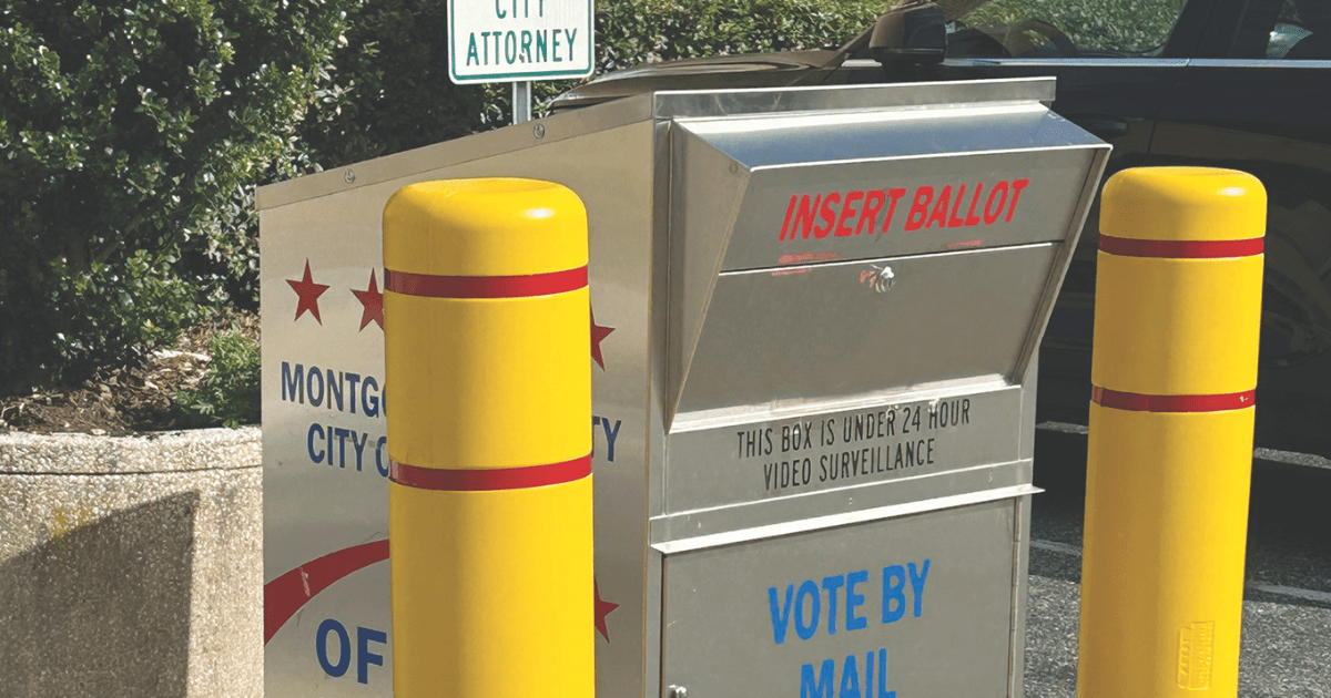 City Hall Election Ballot Drop Box Is Open