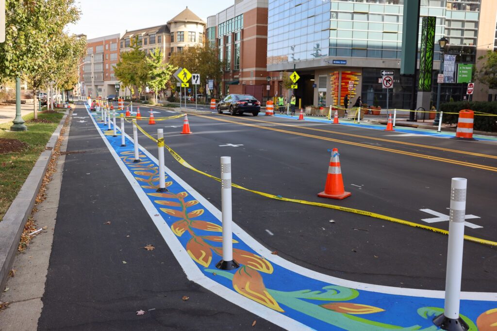 Beall Avenue Asphalt Art Project Progress
