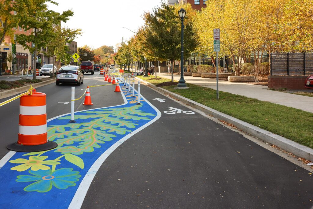 Beall Avenue Asphalt Art Project Progress