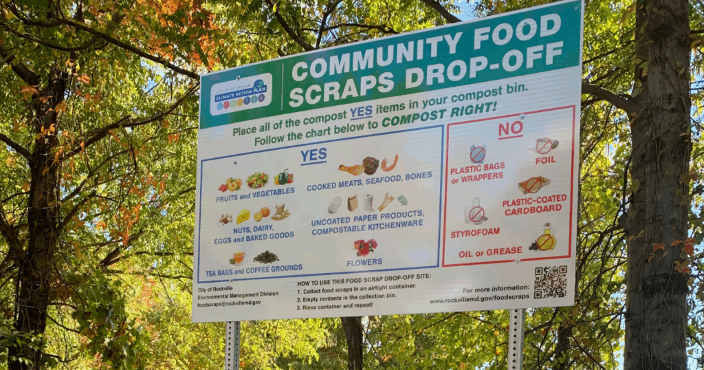 Community Food Scraps Drop-off Sign