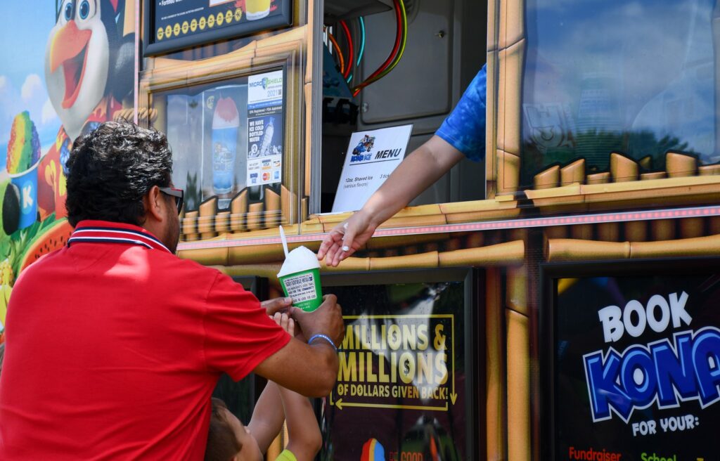 Food truck at Hometown Holidays