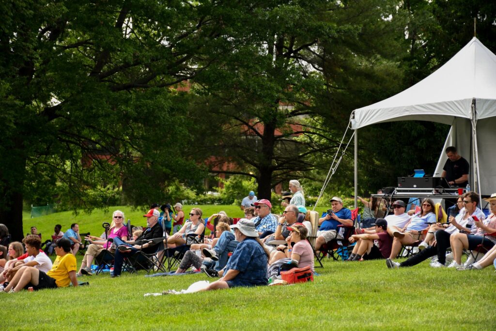 Attendees of Hometown Holidays