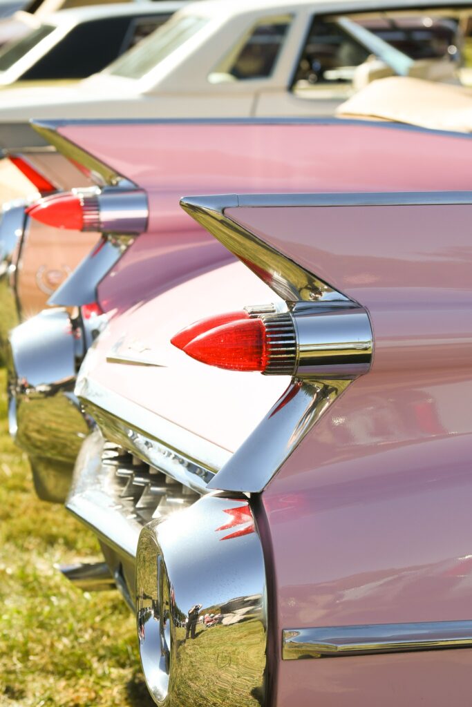 Bumper of a classic car