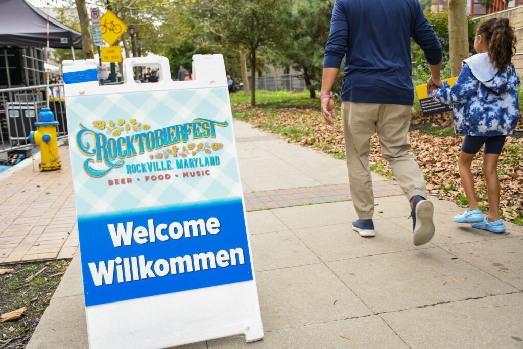 Rocktobierfest welcome sign