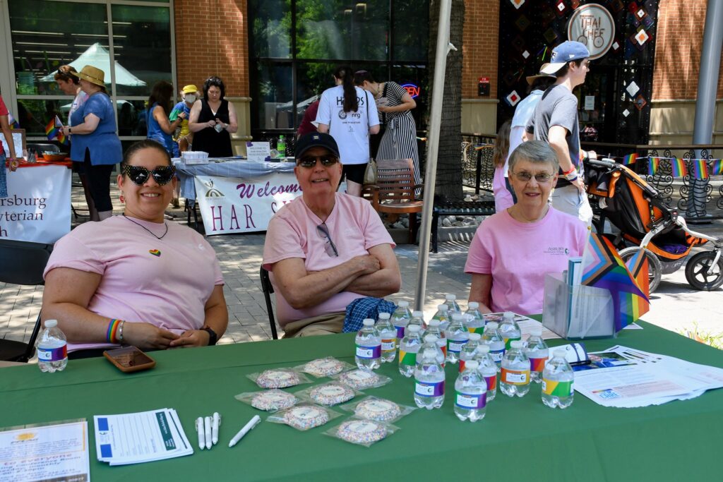 Attendees of Rockville Pride event