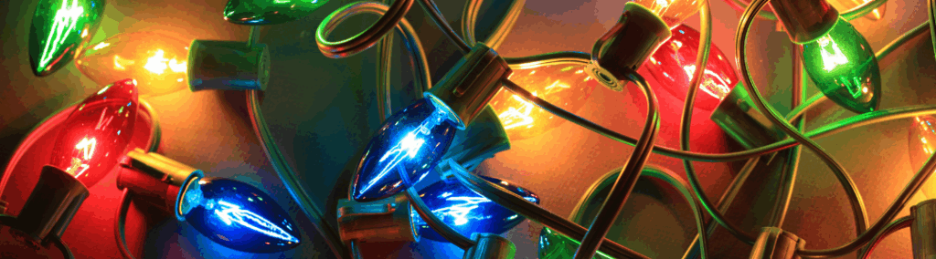 Image of multicolor holiday lights