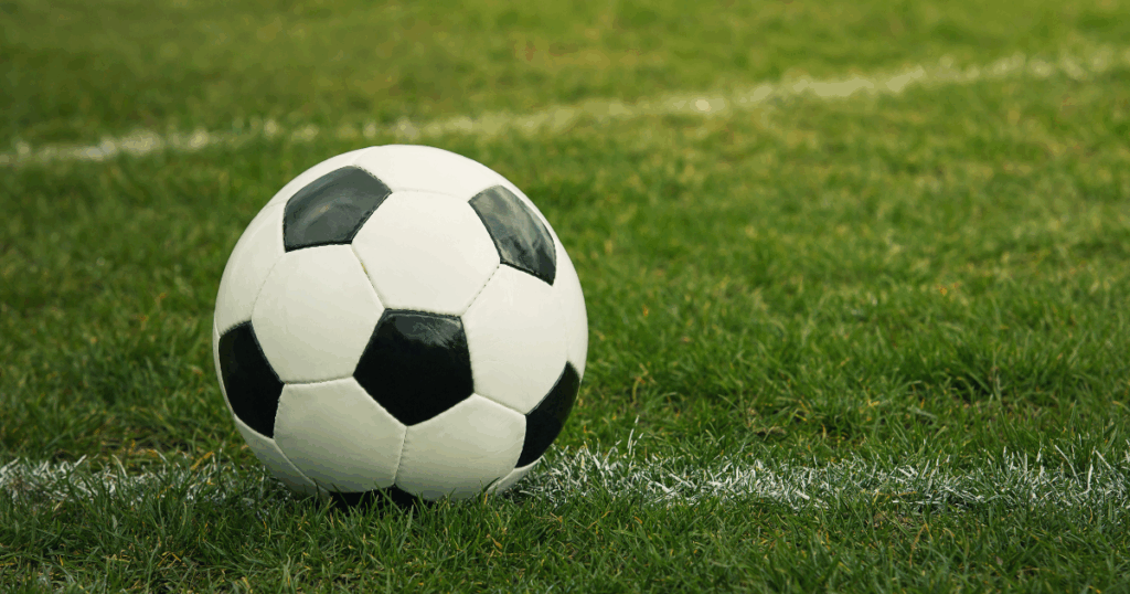 Soccer ball on a field