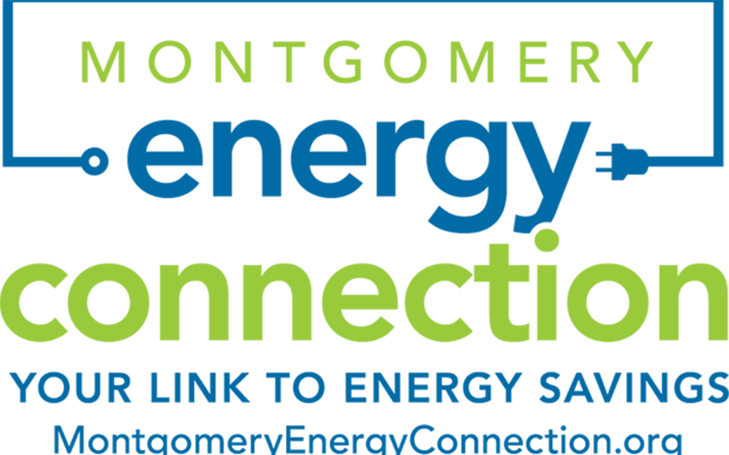 Montgomery Energy Connection logo with the text "Your Link to Energy Savings" and website MontgomeryEnergyConnection.org.