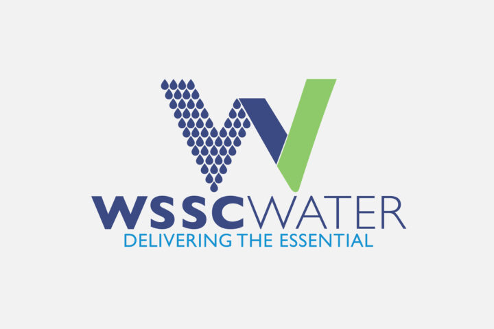WSSC Water logo with a stylized 